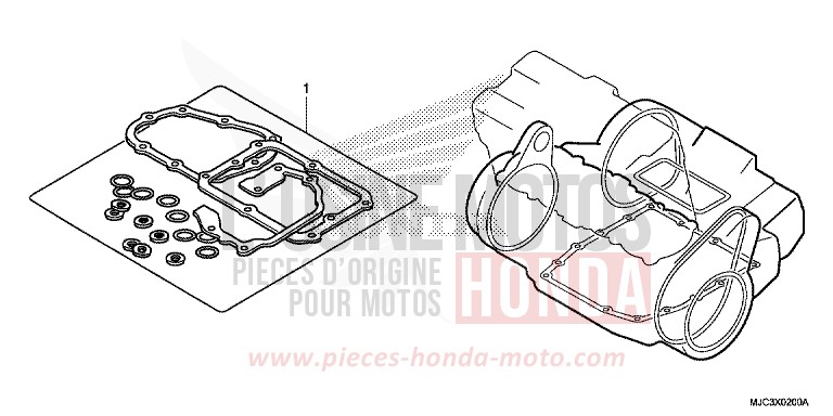 TROUSSE DE JOINT B de CBR600RR ABS VIBRANT ORANGE (YR250) 2013